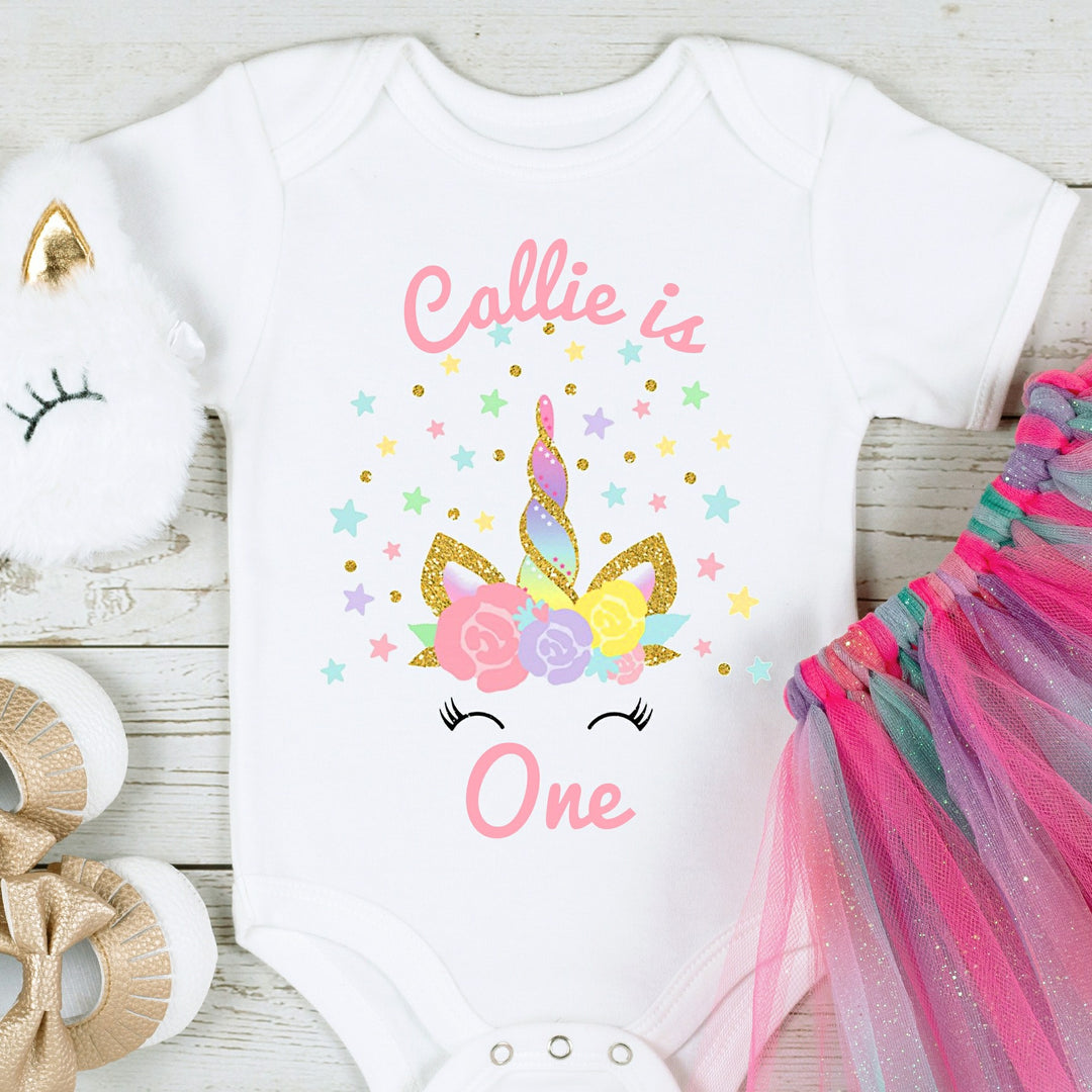 Personalised Unicorn Stars Birthday Vest