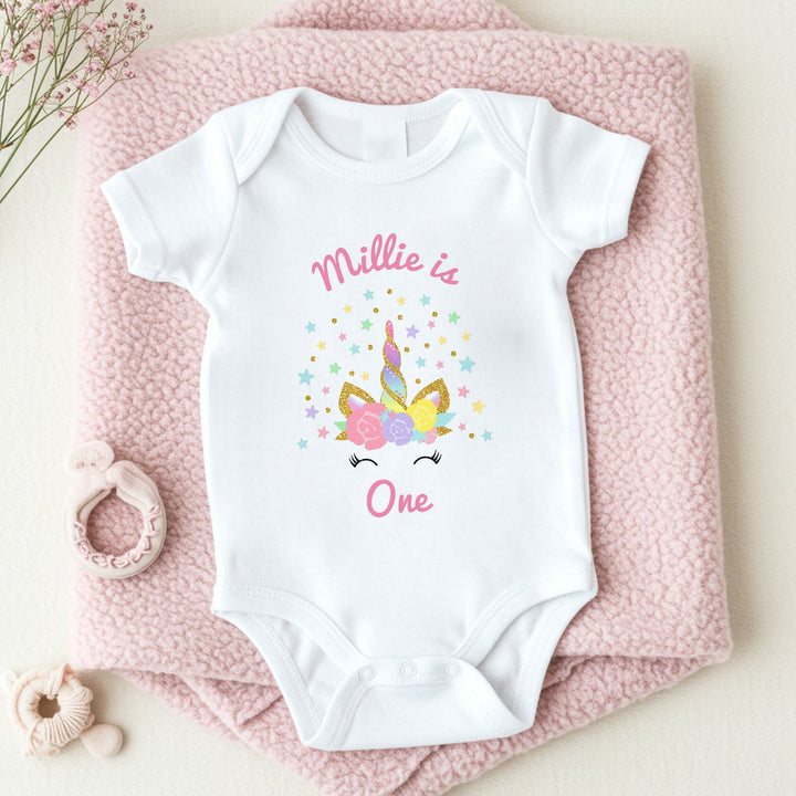 Personalised Unicorn Stars Birthday Vest