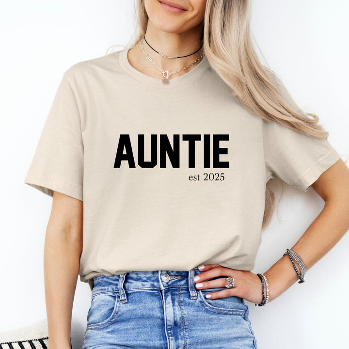 Personalised Auntie Est T-shirt