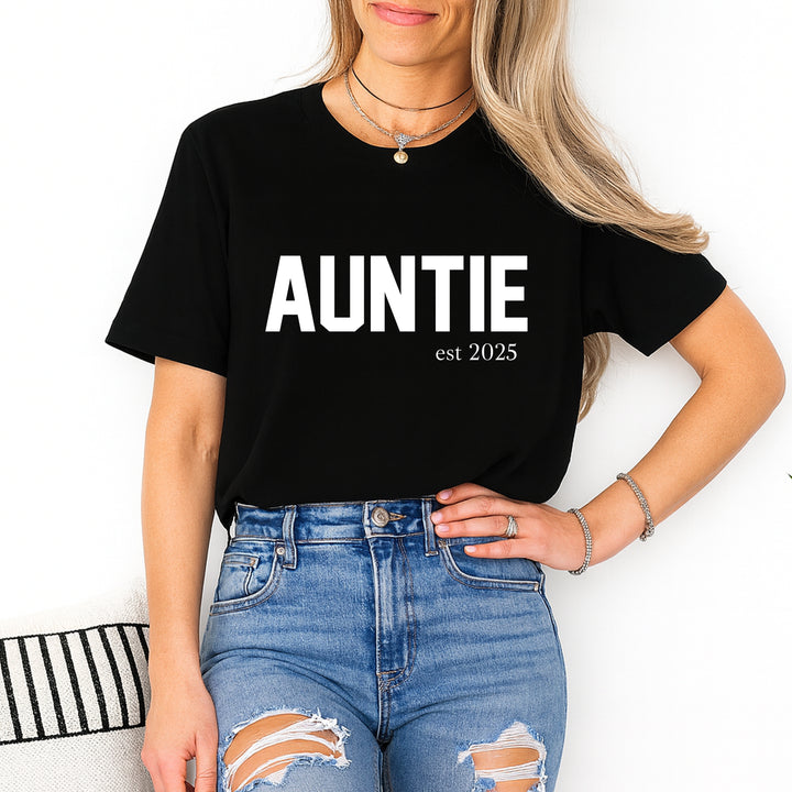 Personalised Auntie Est T-shirt