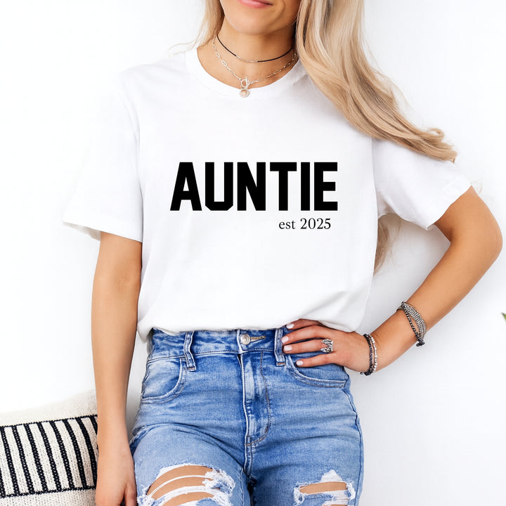 Personalised Auntie Est T-shirt