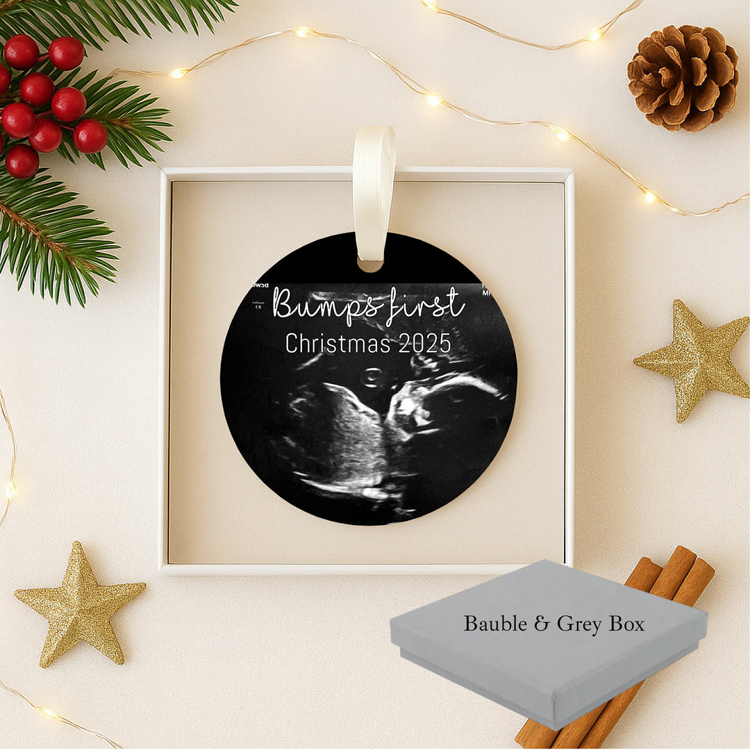 Personalised Bumps First Christmas Ceramic Ornament