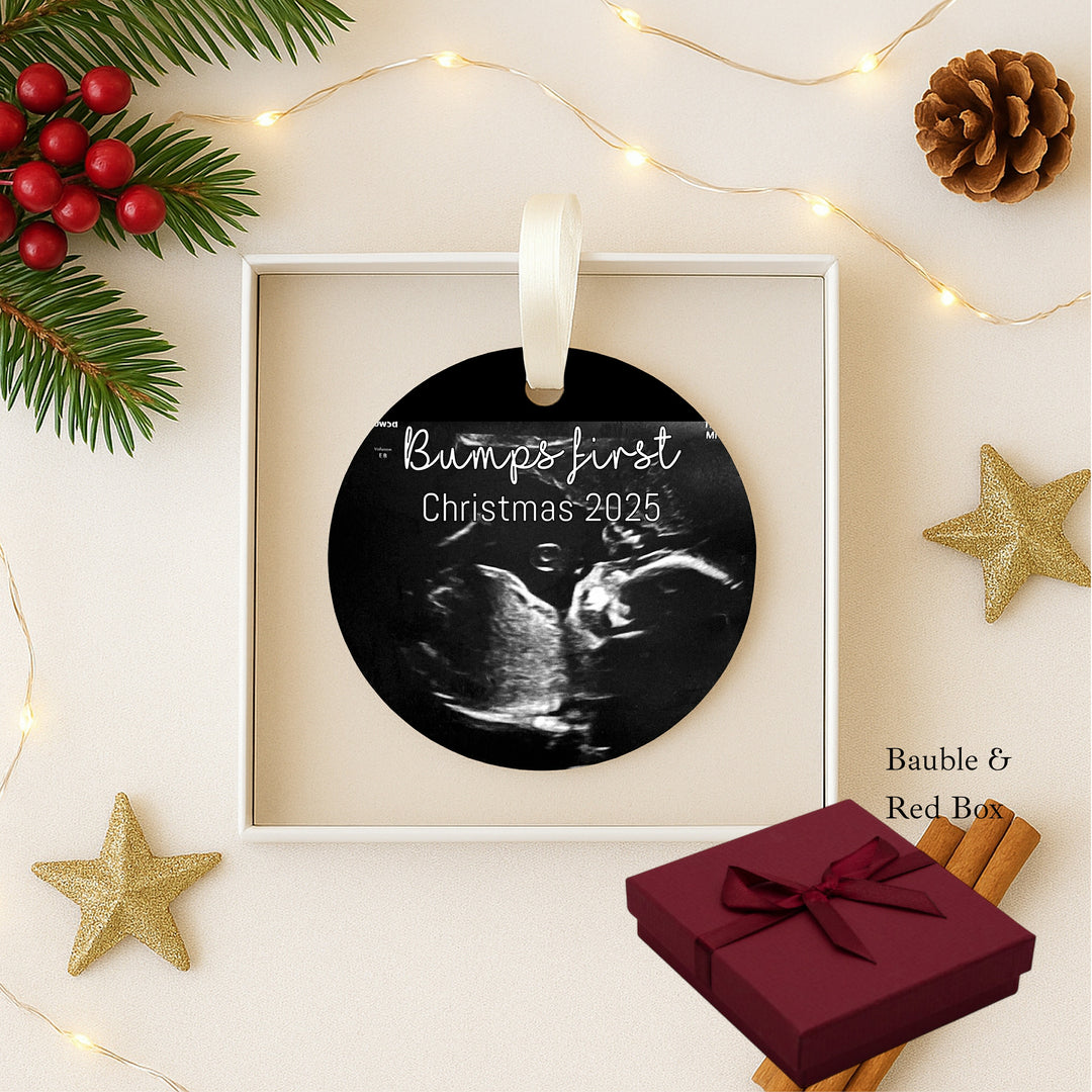 Personalised Bumps First Christmas Ceramic Ornament
