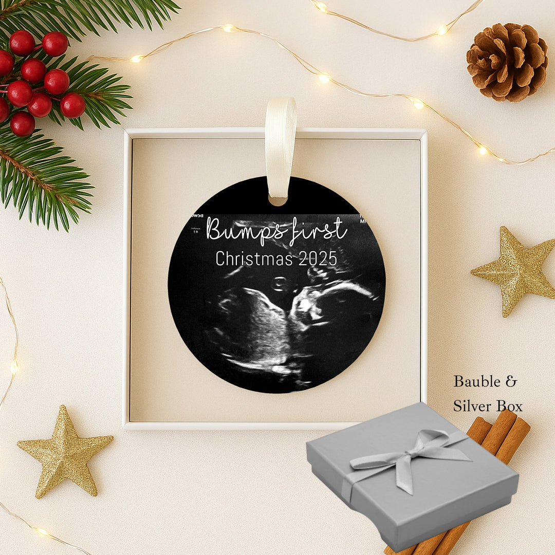 Personalised Bumps First Christmas Ceramic Ornament