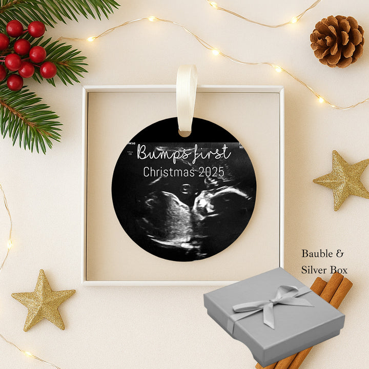Personalised Bumps First Christmas Ceramic Ornament
