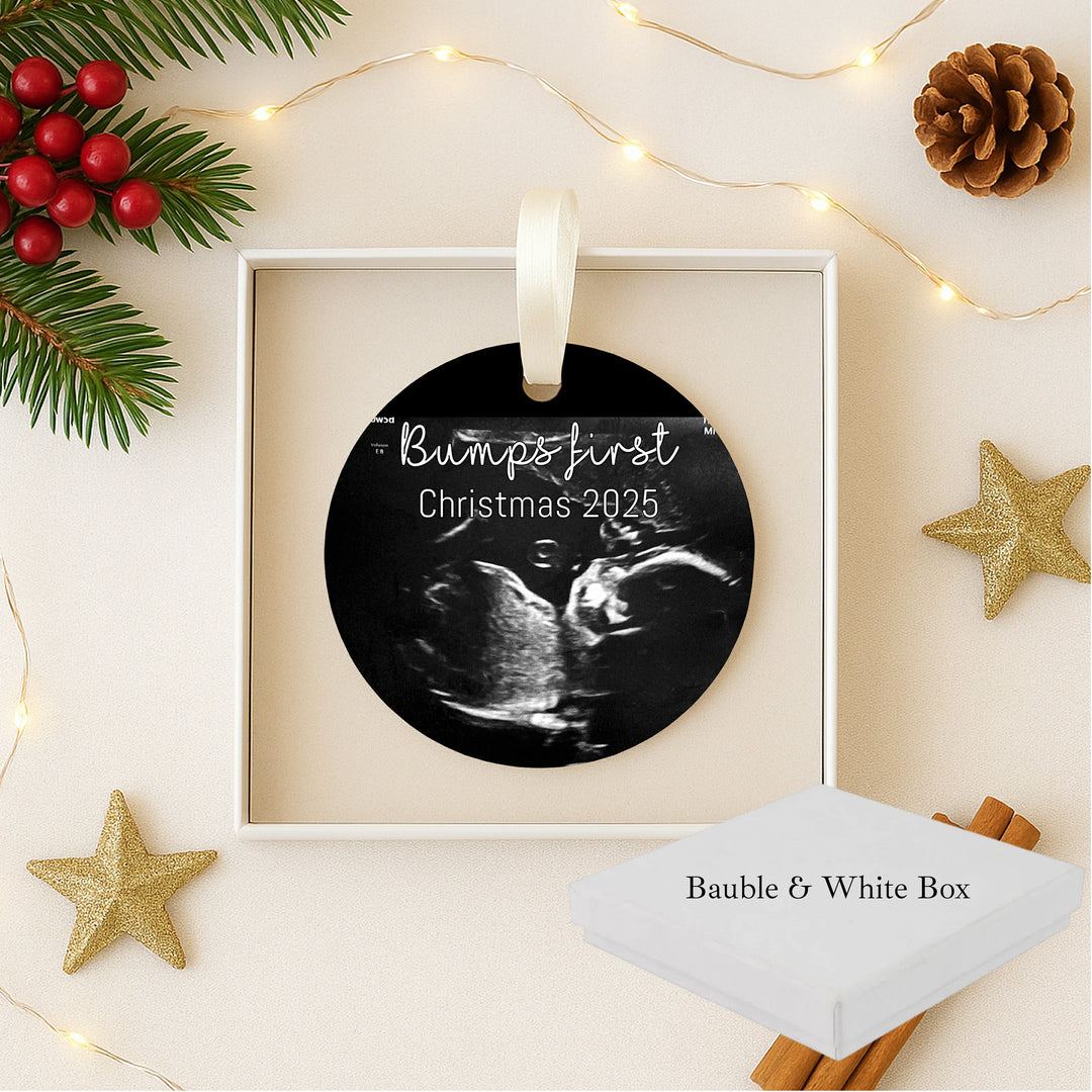 Personalised Bumps First Christmas Ceramic Ornament