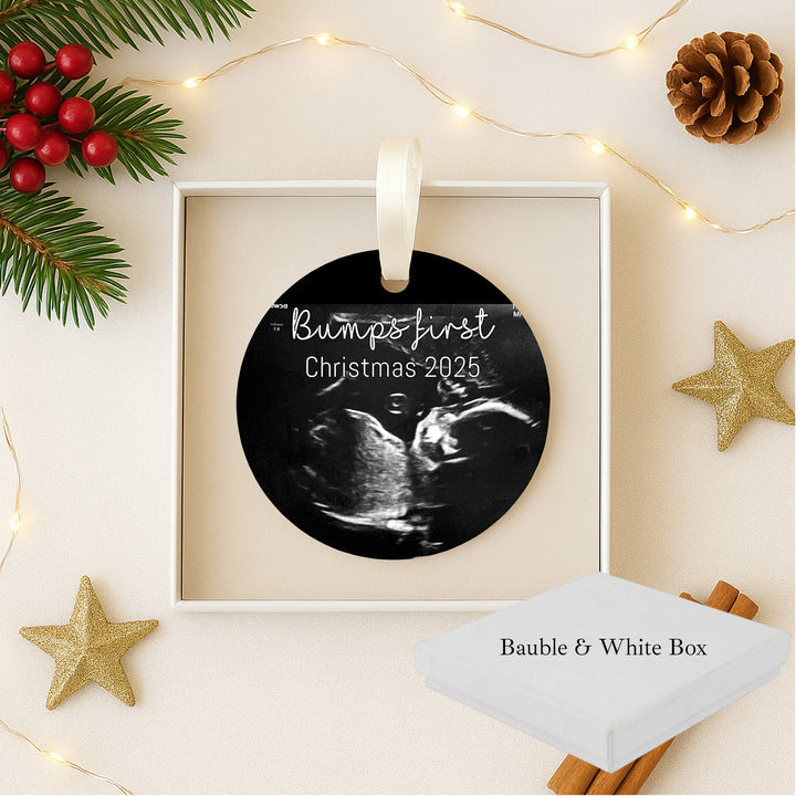 Personalised Bumps First Christmas Ceramic Ornament