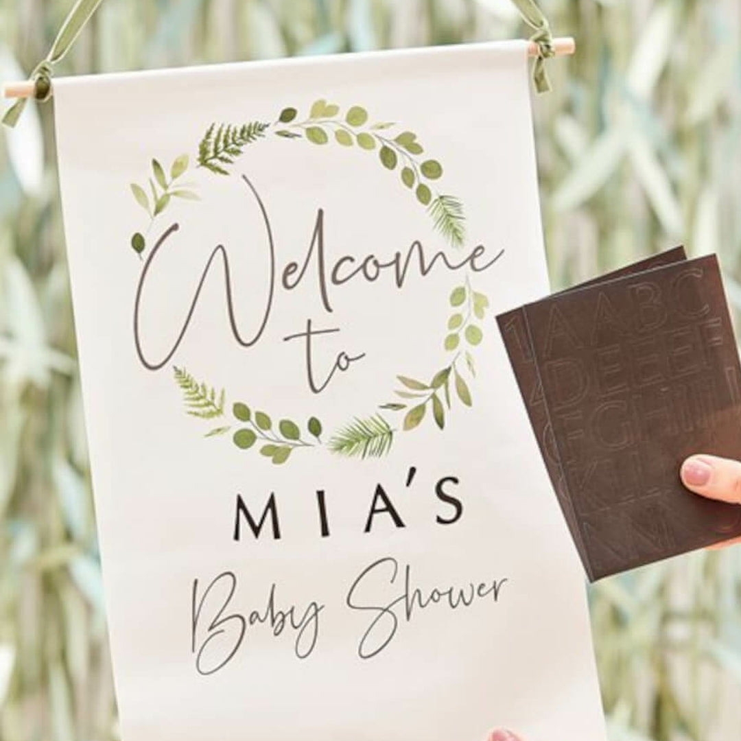 Botanical Baby Customisable Welcome Sign