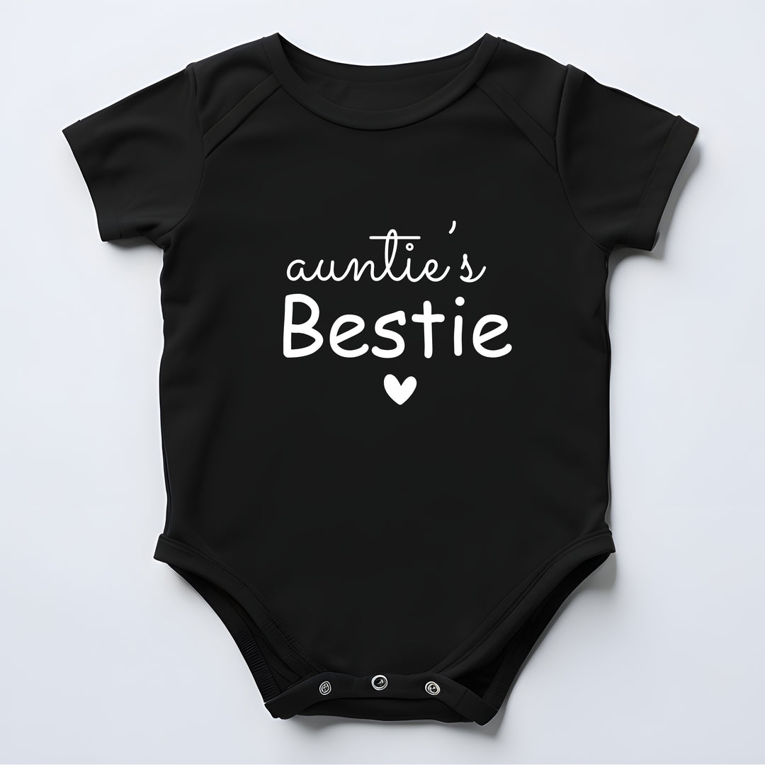 Aunties Bestie Black Heart Matching Outfits