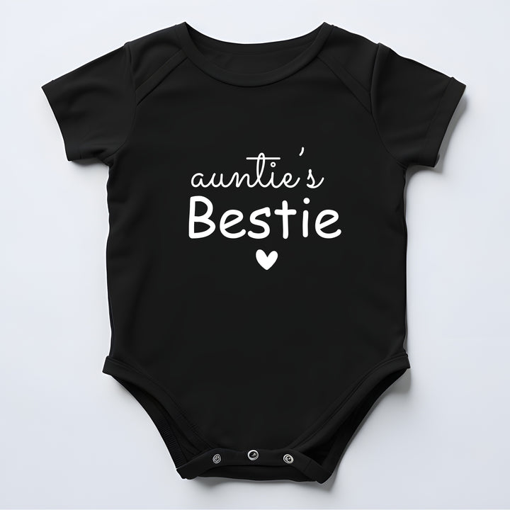 Aunties Bestie Black Heart Matching Outfits