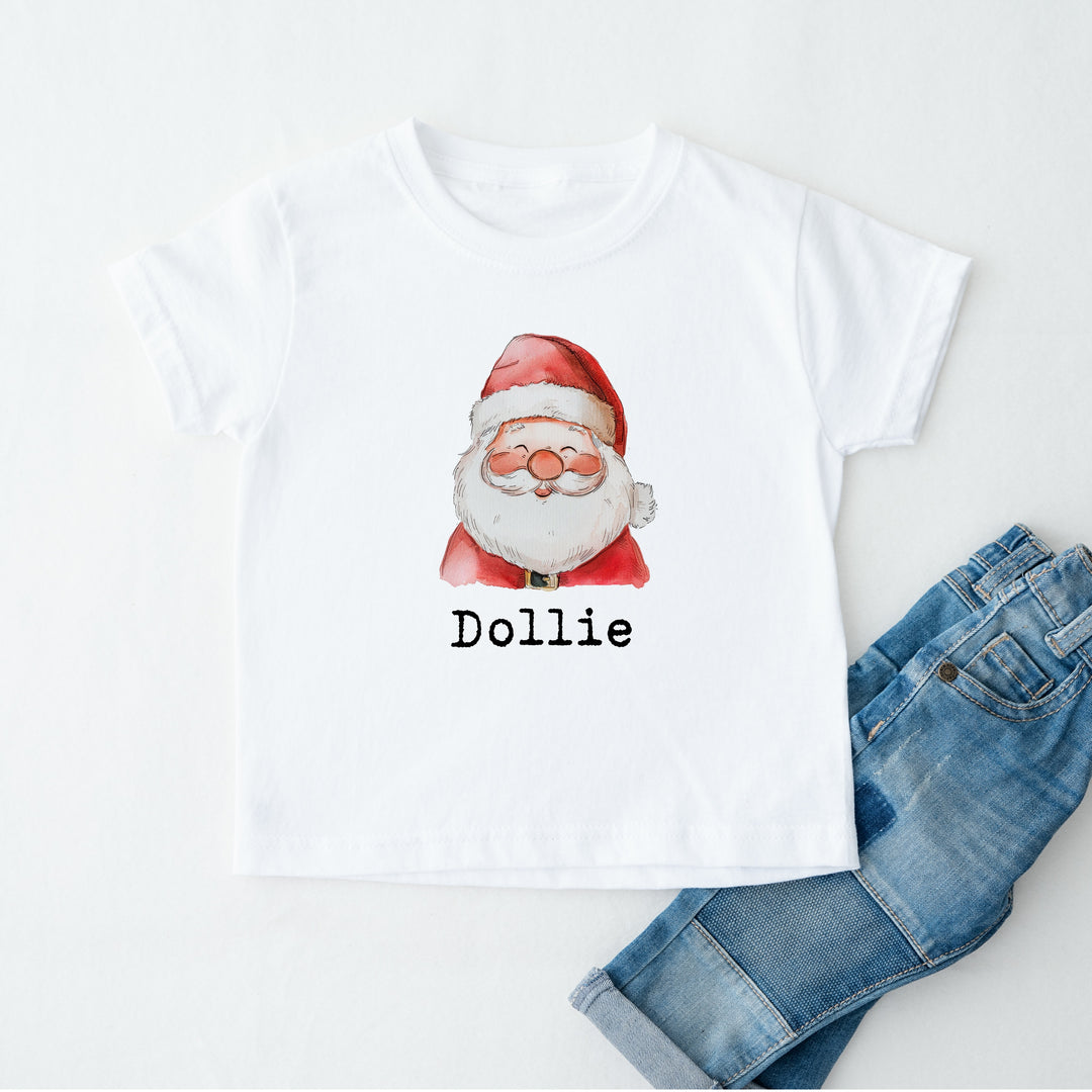 Personalised Santa Matching Christmas T-shirts With Optional Trousers
