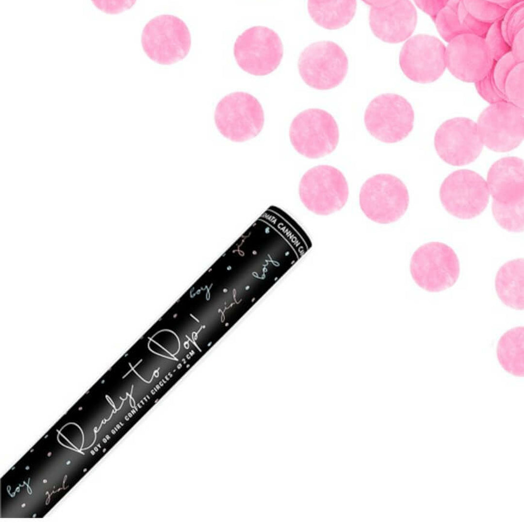 Pink Confetti Gender Reval Cannon