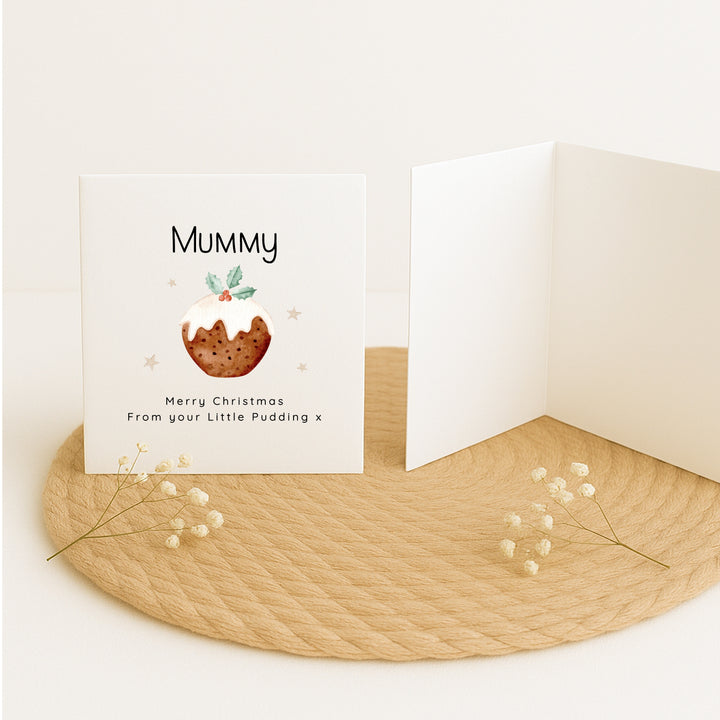 Personalised From Your Little Pudding Christmas Card