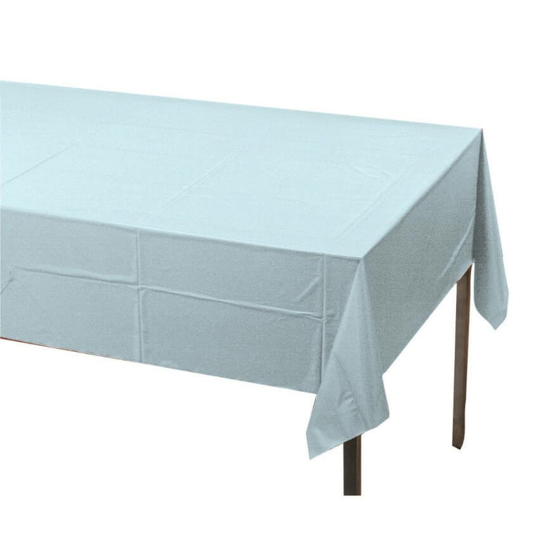Pastel Blue Plastic Tablecover