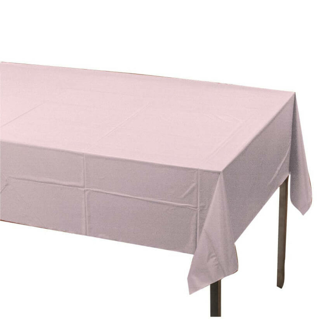 Classic Pink Plastic Tablecover