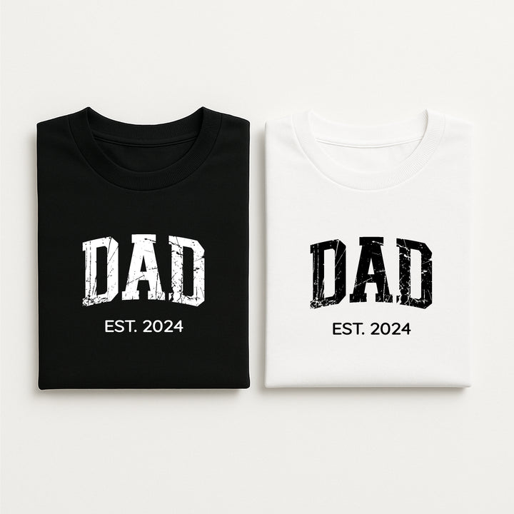 Personalised Dad Est T-shirt