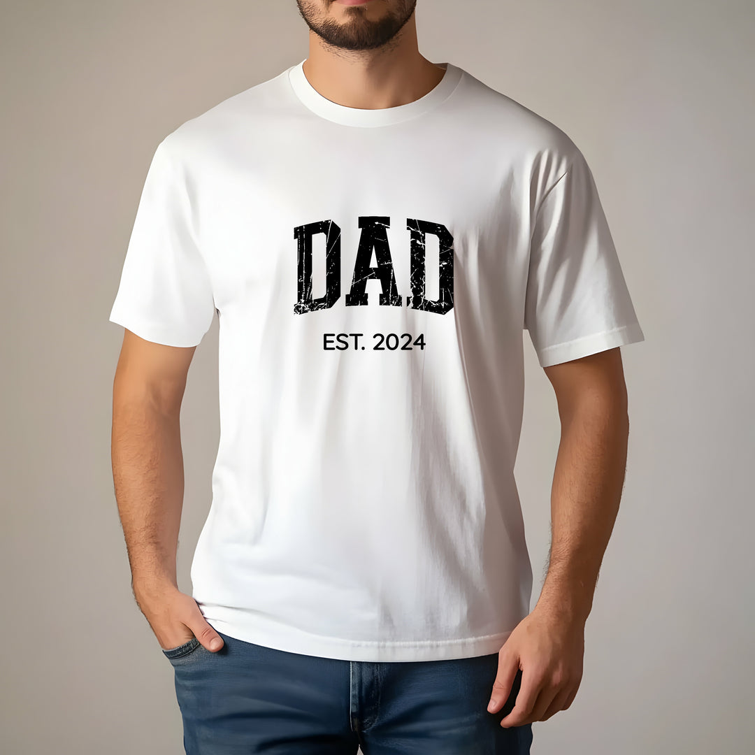 Personalised Dad Est T-shirt