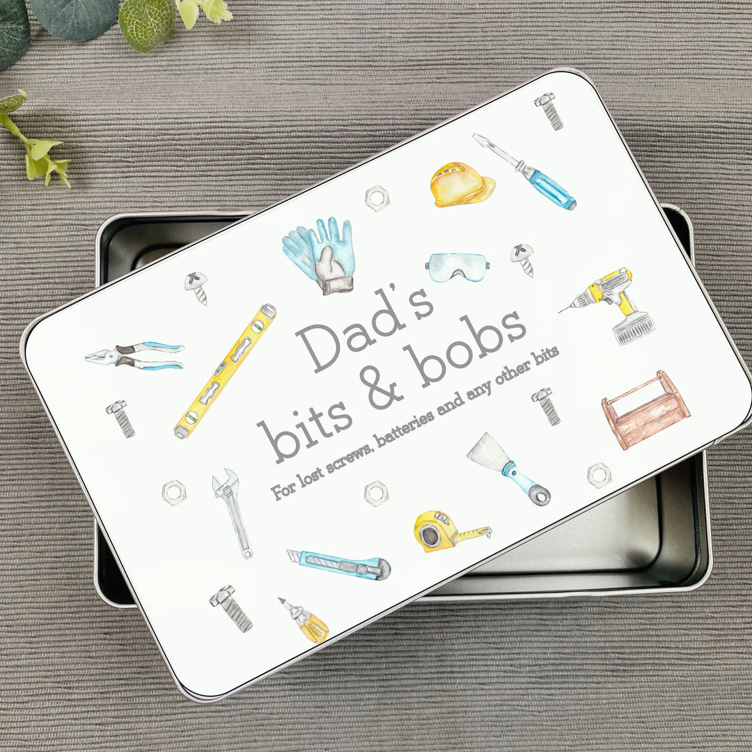 Personalised Dad's Bits & Bobs Tin