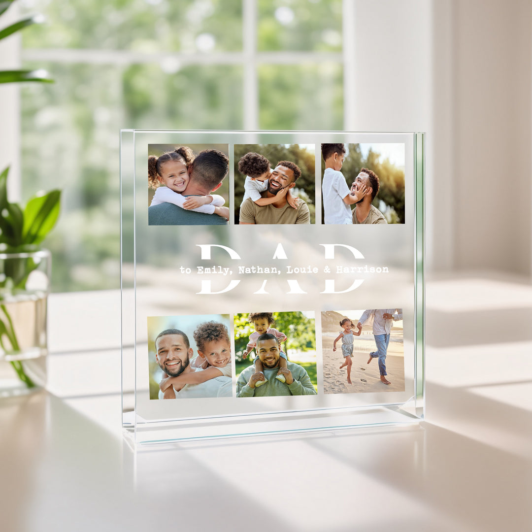 Personalised Dad To Photo Acrylic Block