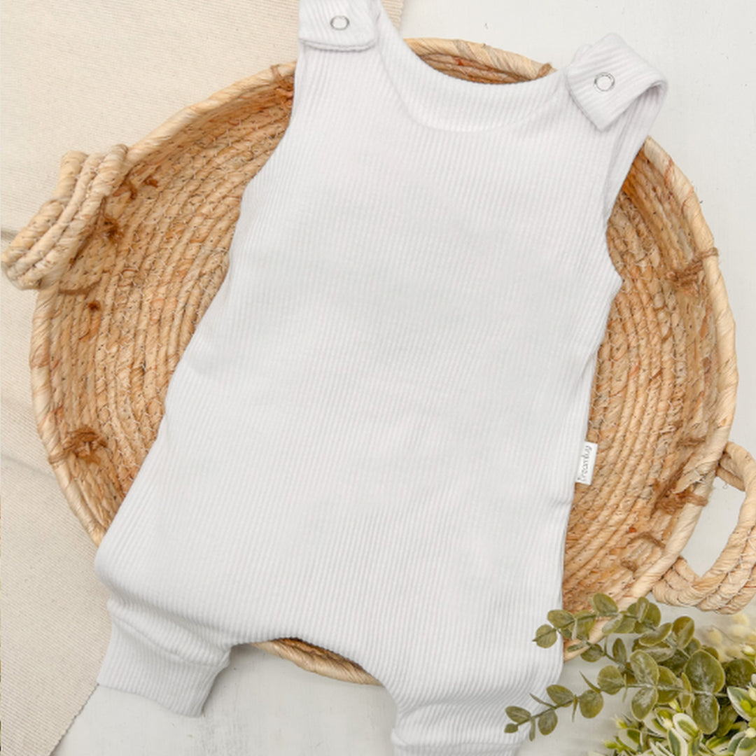 Personalised Embroidered Ribbed Dungarees