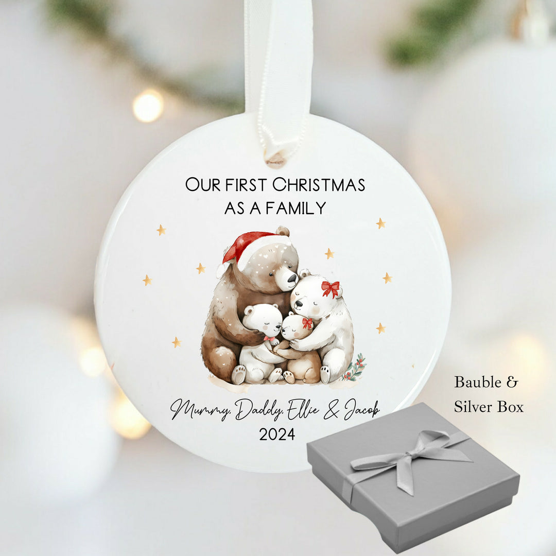 Personalised Our First Family Christmas Bauble