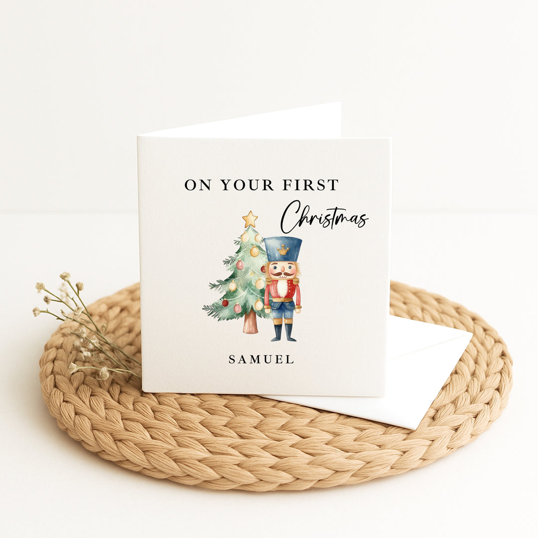 Personalised Nutcracker On Your First Christmas Card