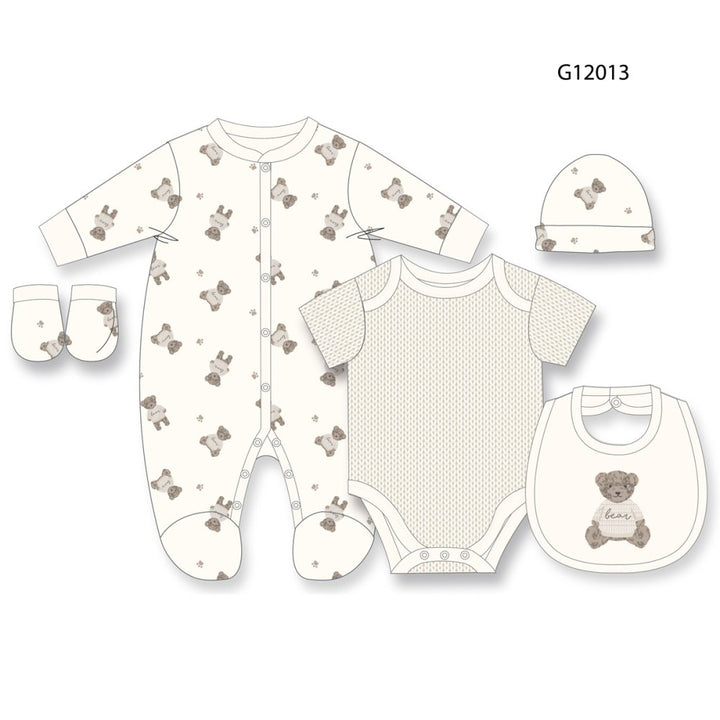 Unisex Beige Bear & Teddy Gift Hamper Set