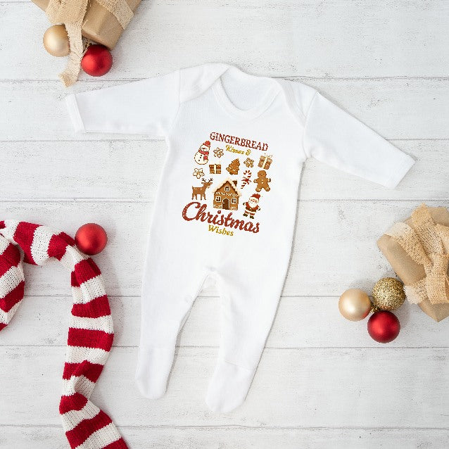 Gingerbread Kisses Christmas Family Matching Sweatshirt/Babygrow