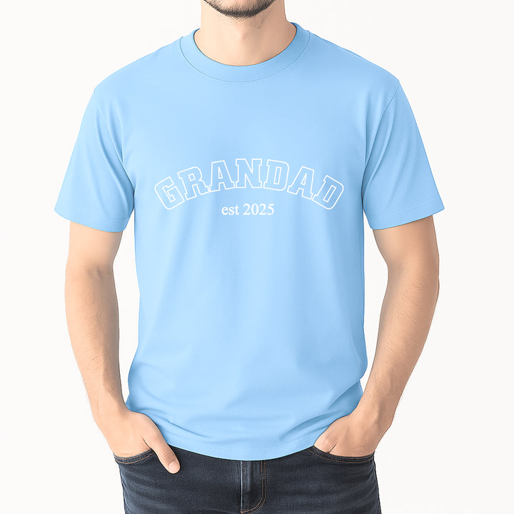 Personalised Grandad and Mini Est Blue Matching Outfits