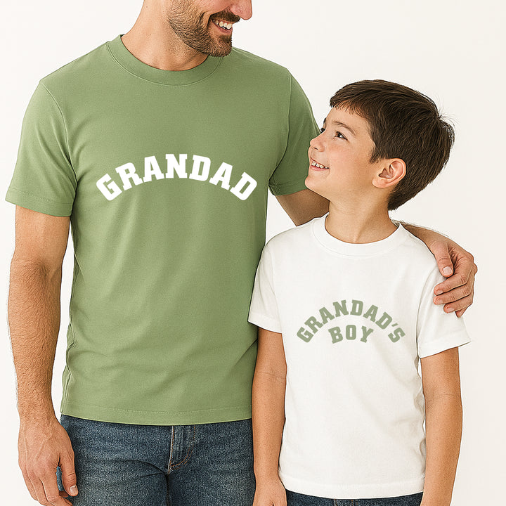 Grandad and Grandad's Boy Sage Green Matching Outfits