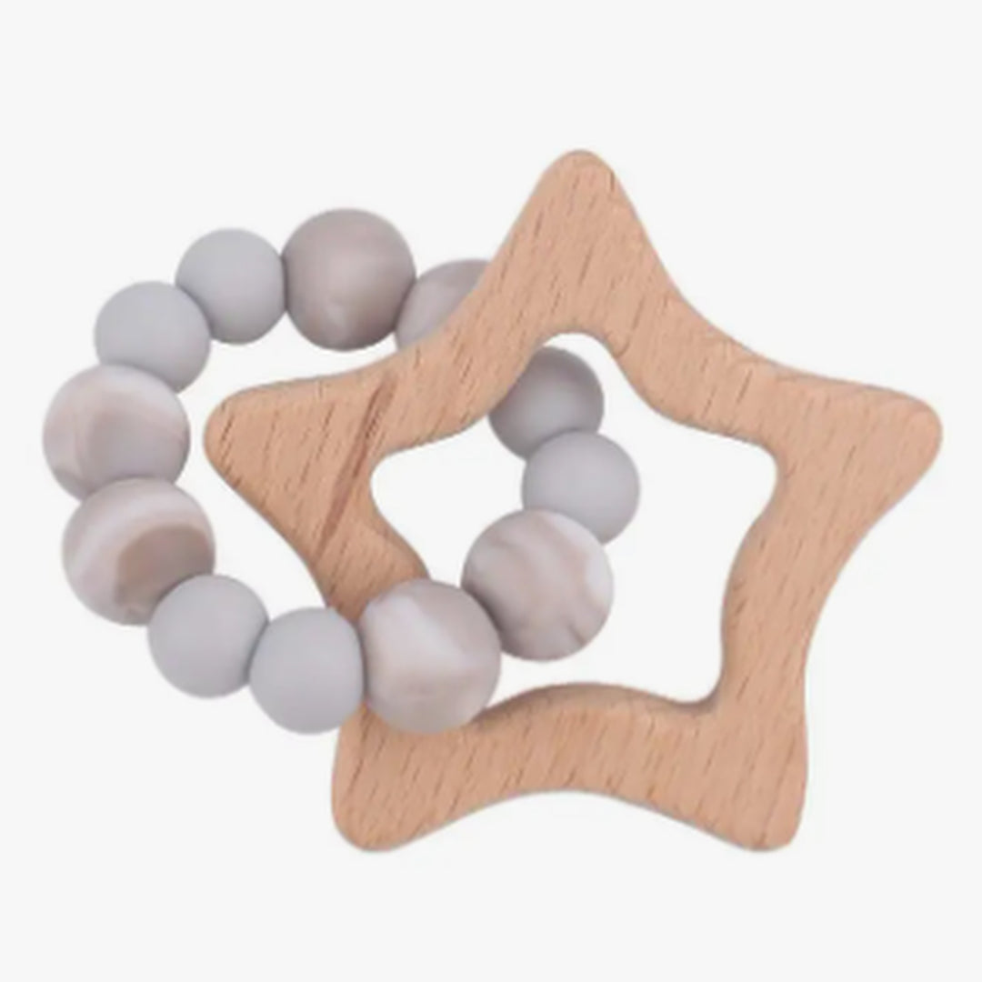 Grey Star Teether Ring