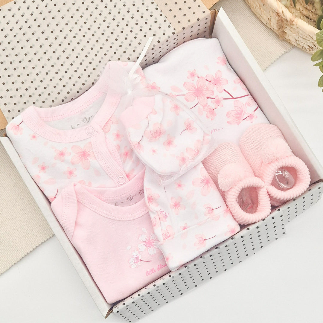 Girls Pink Blossom Hamper Gift Set