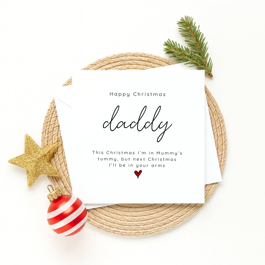 Personalised Merry Christmas From Bump Christmas Card