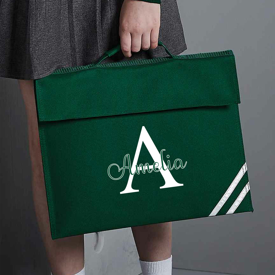 Personalised Script Initial Bookbag