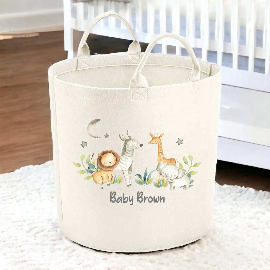 Personalised Jungle Toy Tub/Box
