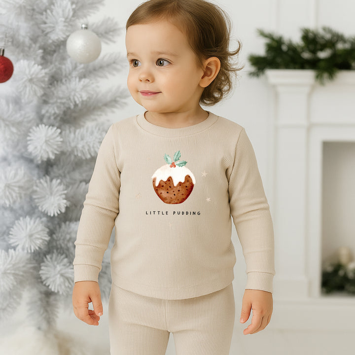 Little Pudding Christmas Ribbed Loungewear
