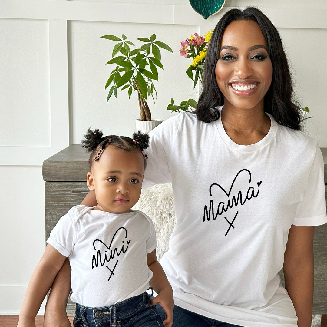 Mama and Mini Heart Matching Outfits