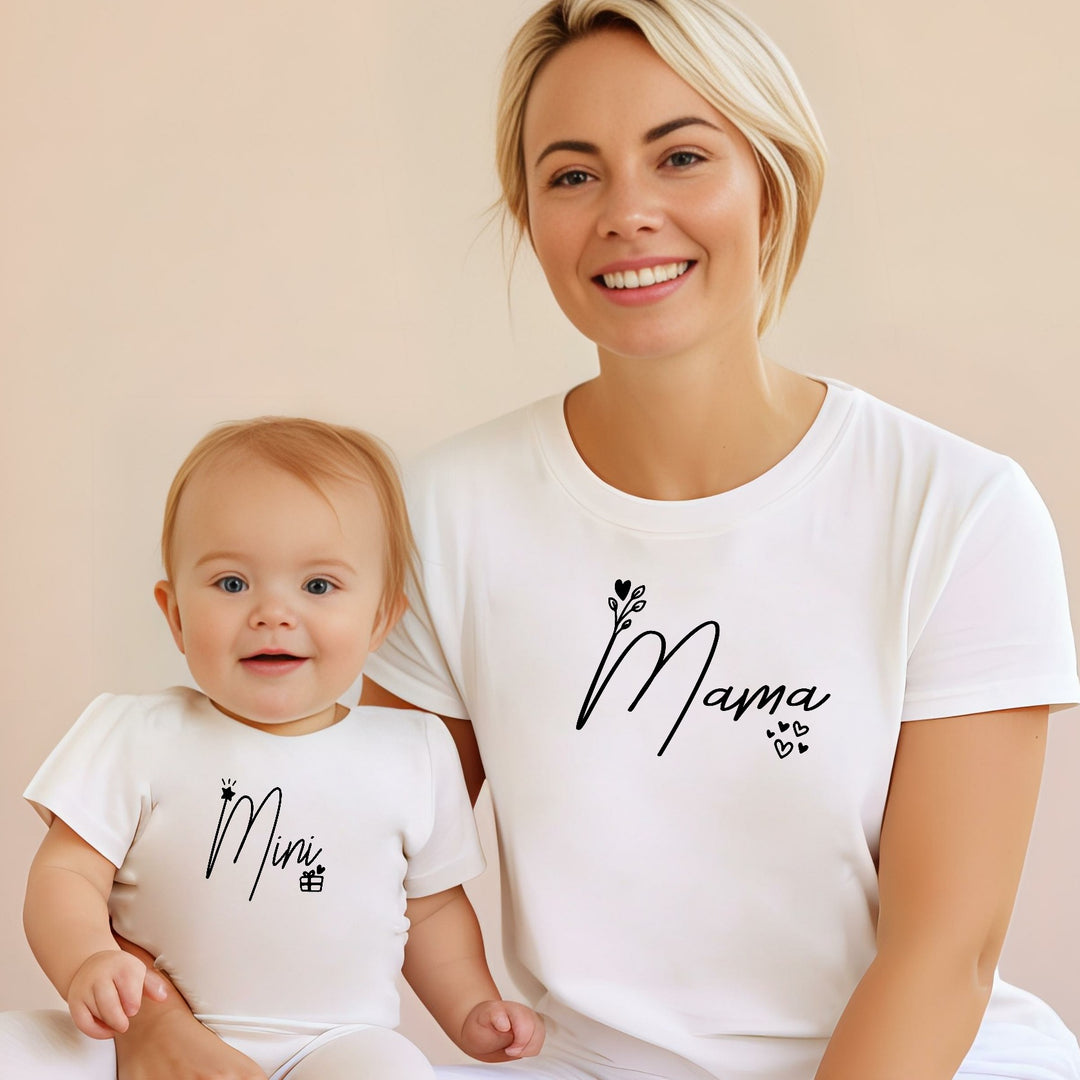 Mama and Mini Script Matching Outfits