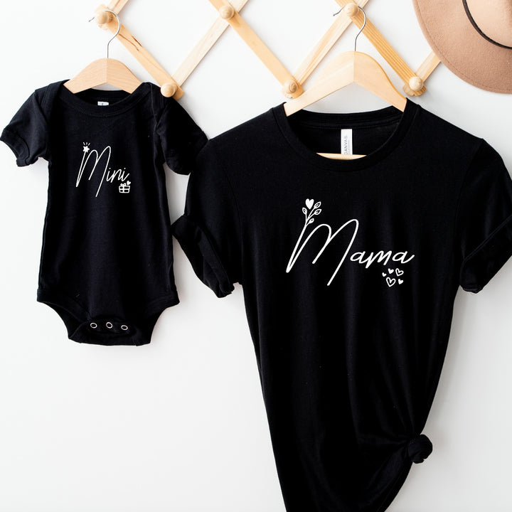 Mama and Mini Script Matching Outfits