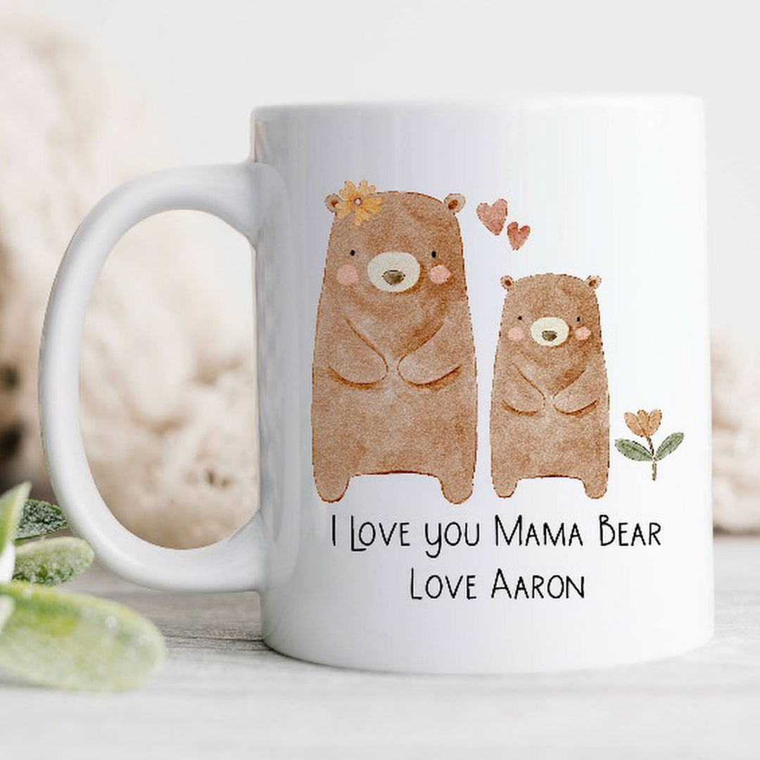 Personalised Love You Mama Bear Mug