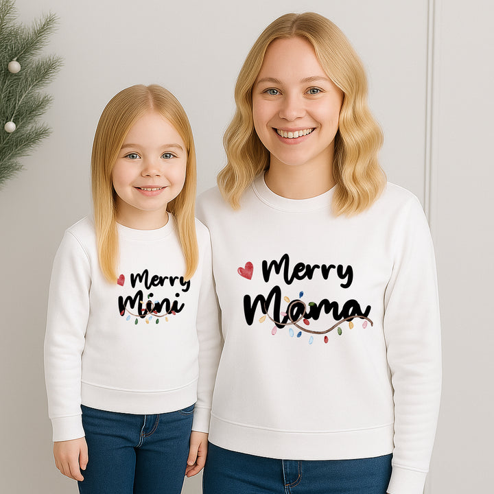 Christmas Merry Mum & Mini Sweatshirt/Babygrow