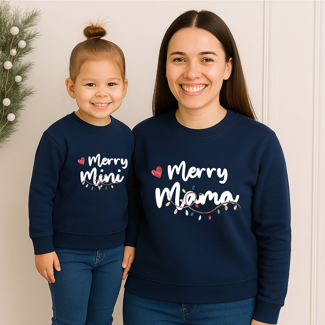 Christmas Merry Mum & Mini Sweatshirt/Babygrow