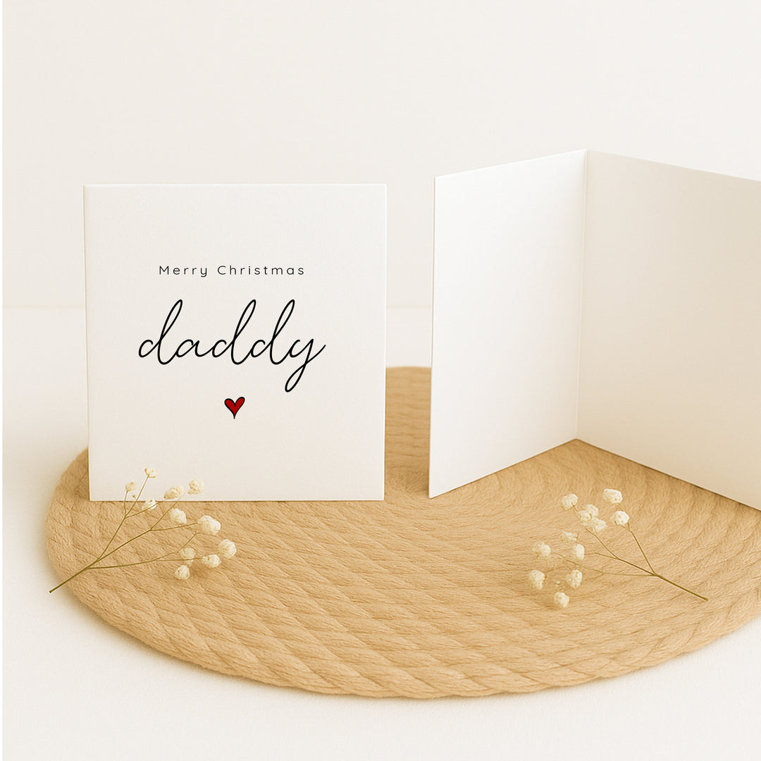 Personalised Merry Christmas Daddy Christmas Card