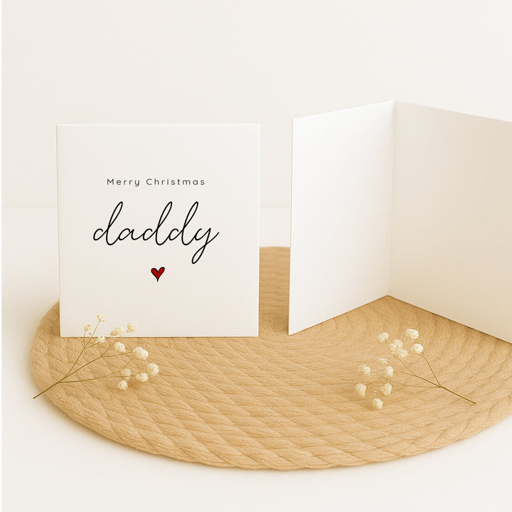 Personalised Merry Christmas Daddy Christmas Card