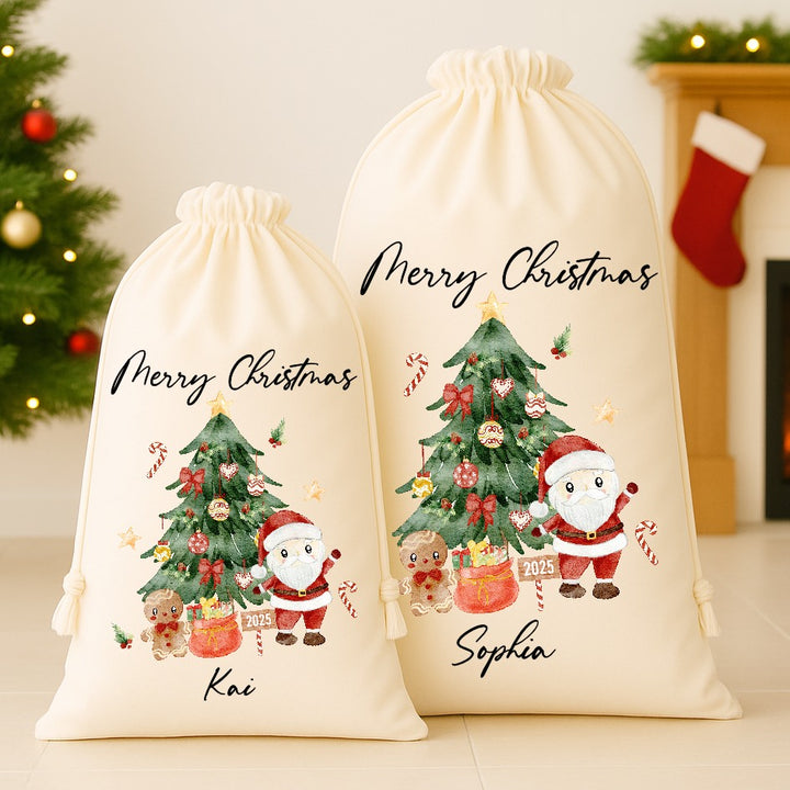 Personalised Merry Christmas Santa Sack