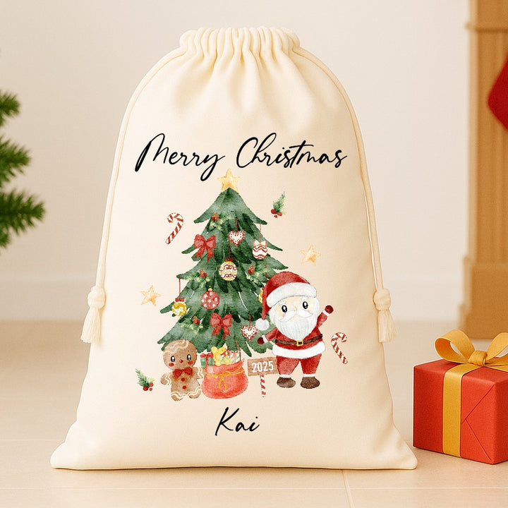 Personalised Merry Christmas Santa Sack
