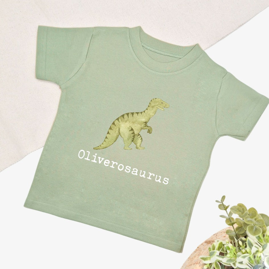 Personalised Dinosaur Children's T-shirt