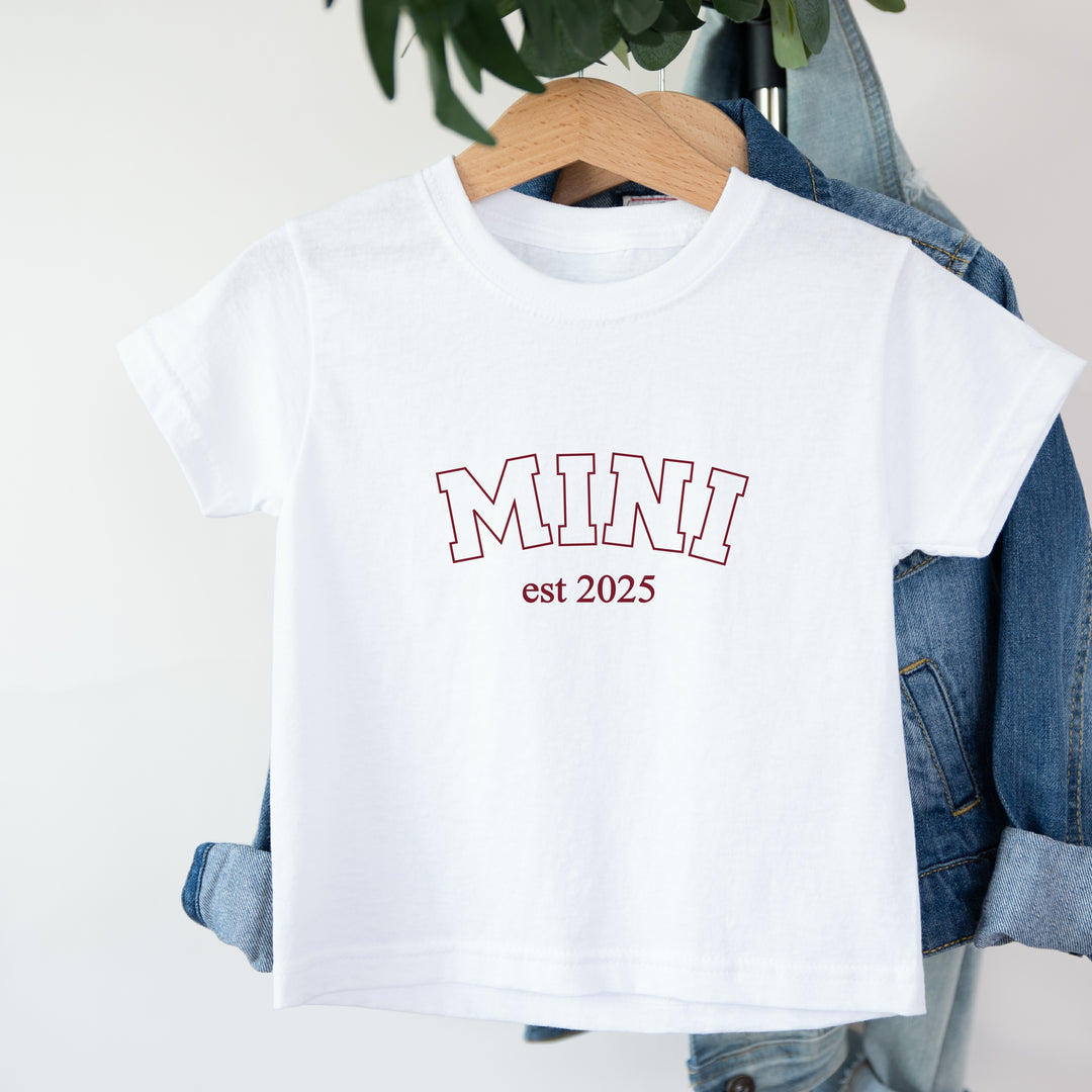 Personalised Nanny & Mini Est Maroon Matching Outfits