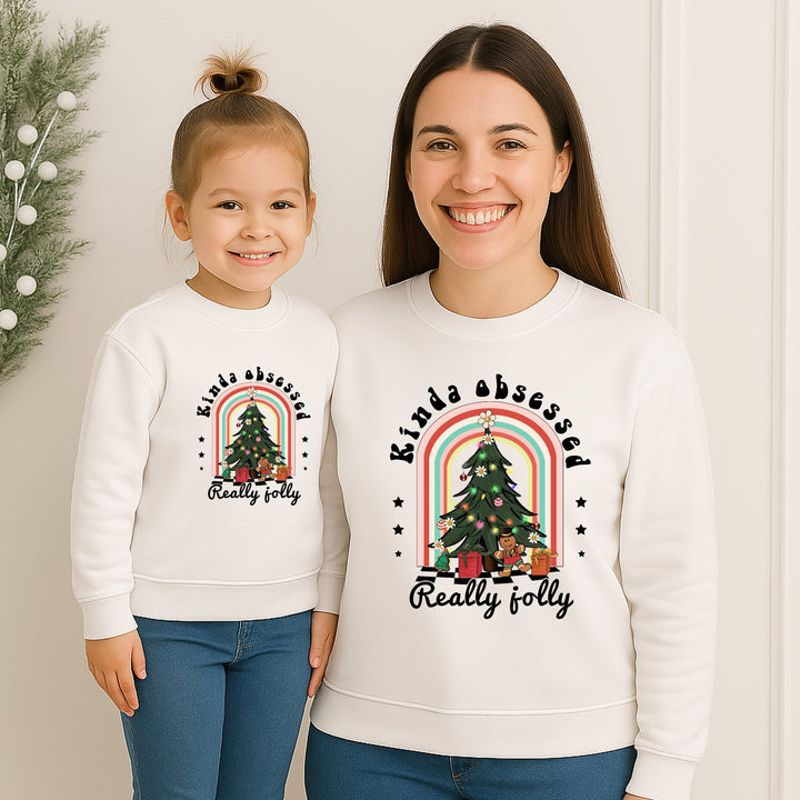 Kinda Obsessed With Christmas Mum & Mini Sweatshirts