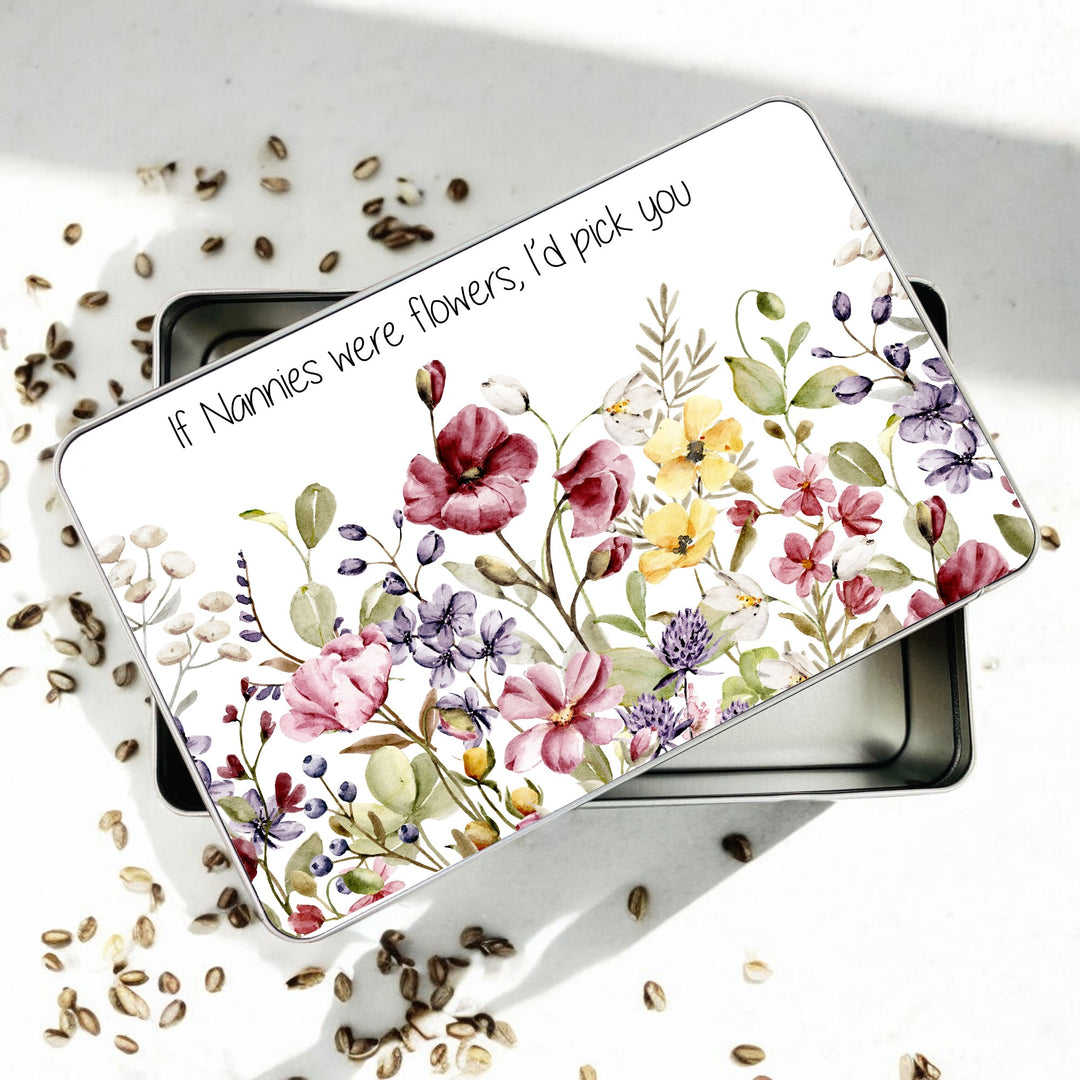 Personalised If Nanny's Were Flowers Tin